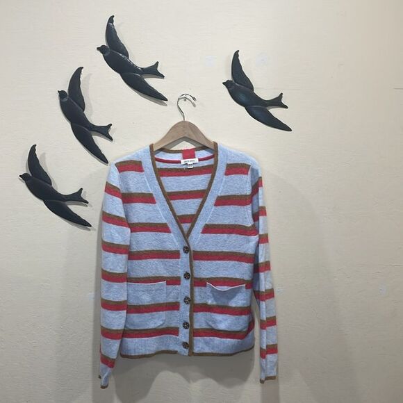 White Stuff Jamie Oversize Striped Cardigan With Pockets - UK 10 / US 6 - S/M - Picture 12 of 16